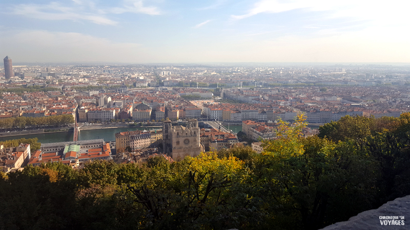 Lyon, Vue depuis la Basilique Notre Dame de Fourvière